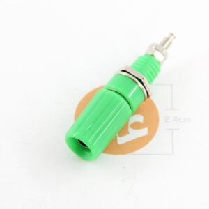 Banana connector female Green