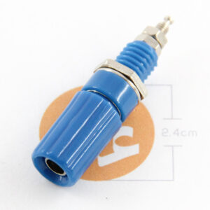 Banana connector female Blue